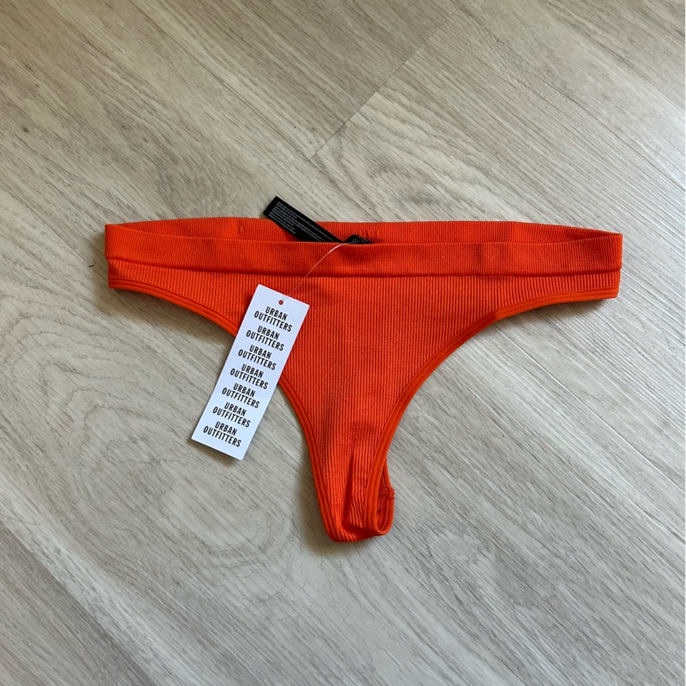 Urban Outfitters Out From Under Seamless Ribbed Knit Thong